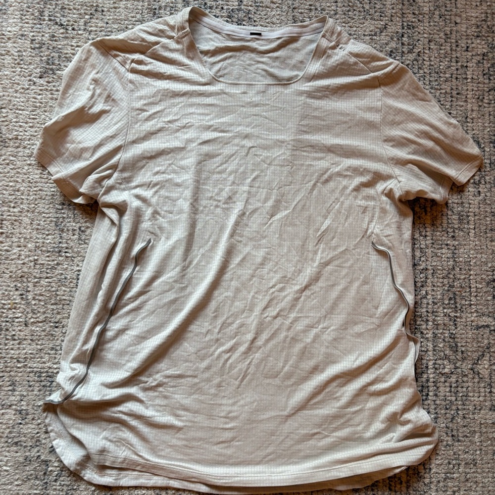 lululemon athletica Beige Short Sleeve Tee